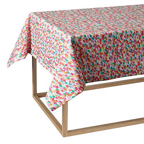 mantel resistente a Las manchas bassetti Time Rectangular 6 8 12 puestos PURO Algodón de Resina 6 POSTI cm 140 x 180 Contrast Col. 1