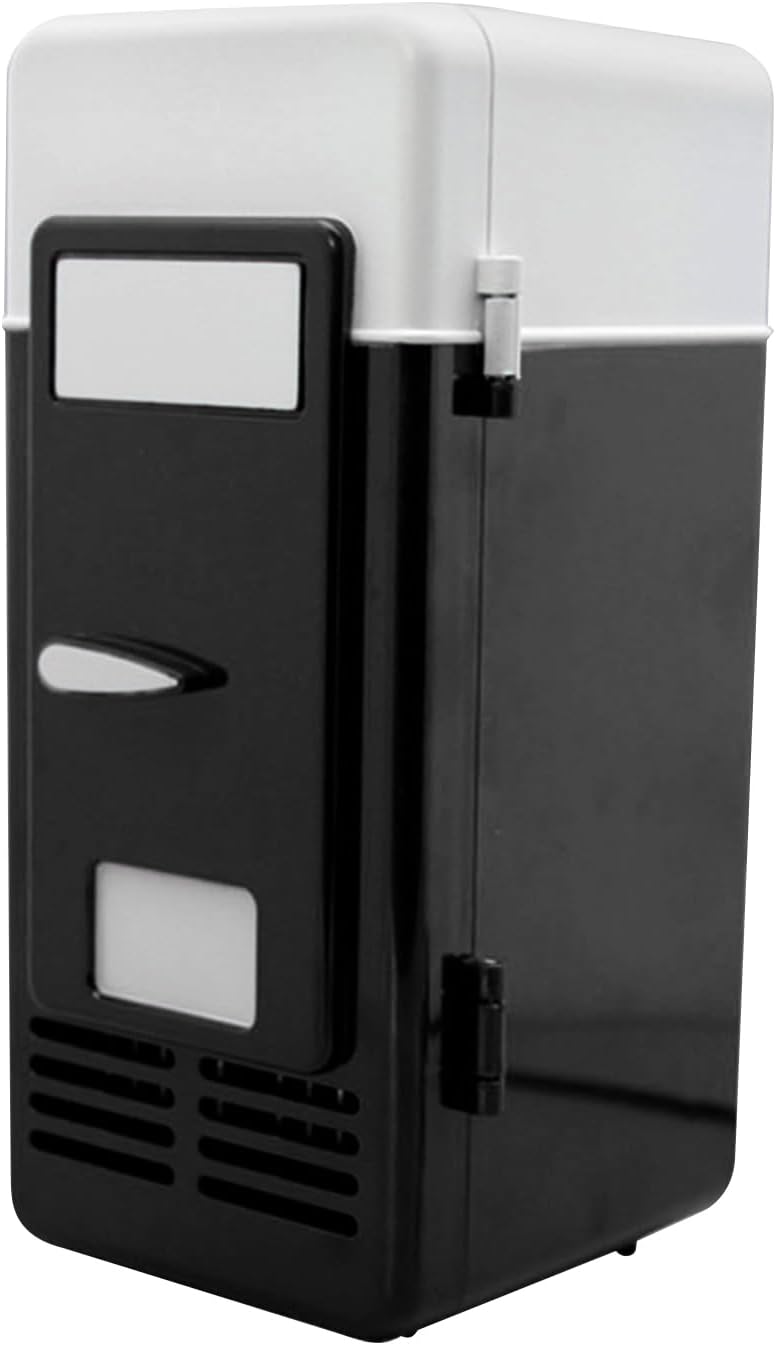 Enfriador de bebidas enchufable – Pequeño refrigerador USB, dispositivo enfriador personal compacto, mini dispositivo calentador de enfriamiento portátil para adolescentes, estudiantes, niñas, familia