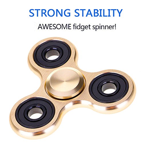 First2savvv idget Spinner Fidget Hand Finger Spinner Spin Widget Focus Spielzeug Stress Hohe Geschwindigkeit Superb Aluminium Lager Fidget Toy Tasche desktoy – Drehzahl-1 – 3 Minute – Perfekt für Angst Kinder für Erwachsene + Stoff für reinigen tl-syc - 2