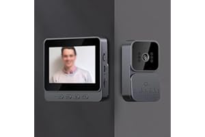 FACULX Doorbell Camera Wireless, Doorbell Camera with Monitor, Video Intercom with 4.3" Screen Video Doorbell Phone Security Camera Door Bell Intercom