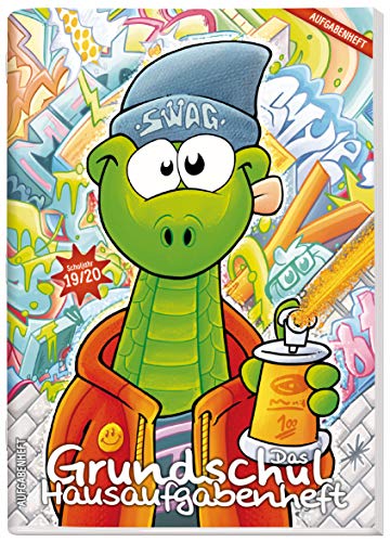Hausaufgabenheft Grundschule: Das Grundschul-Hausaufgabenheft 2019/2020 A5 [Graffiti] + Lerntipps, spannendes Wissen, Lern- und Denkspiele!