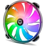 Nox Hummer X200 -NXHUMMERX200FAN- Ventola per case PC da 200 mm, ARGB, 9 pale traslucide, design super sottile e silenzioso, 