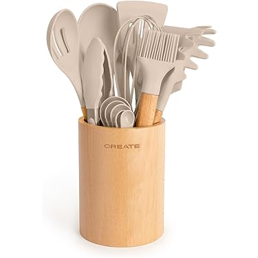Keuken anti-aanbakset - pollepels, lepels en spatels set