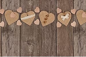 TAPPETIK Tappeto, Passatoia in Stampa Digitale Alta qualità, Ampia Gamma di Colori e Disegni (Serie DIGIT) VARIE MISURE (Cuori juta, 52 x 120 cm)