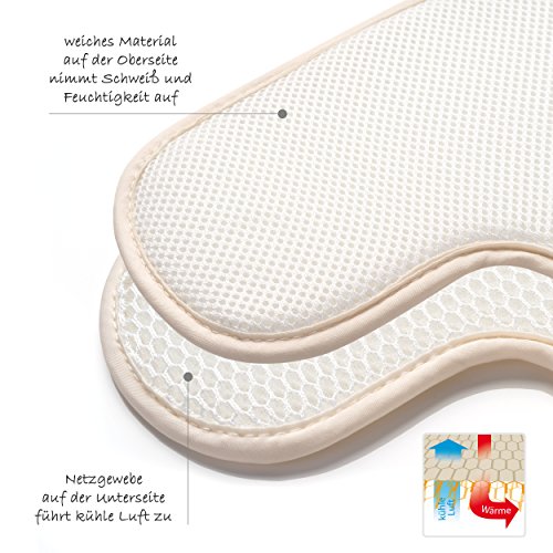 Atmungsaktive Universal Sommer-Sitzeinlage / Sitzauflage für Auto-Kindersitze und Babyschalen | verringert Schwitzen Ihres Kindes – kühlt durch Luftzirkulation | ideale Alternative zum Sommerbezug | PREMIUM QUALITÄT - 7