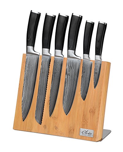 OLEIO Magnetisches Messerbrett – Messerblock aus Bambus (ohne Messer) - 2