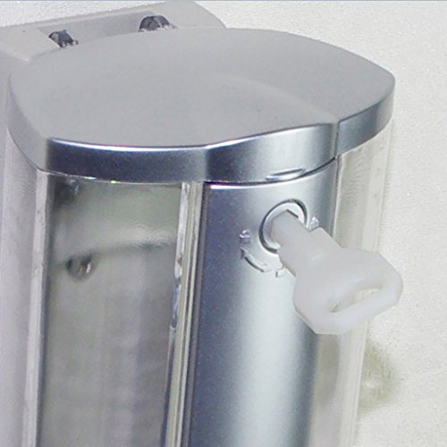 MagiDeal Seifenspender, Seifendosierer für Duschgel, Shampoo, Seife. Auch als Dispenser für Reinigungsmittel geeignet. 350 ml/450ml Fassungsvermögen. aus ABS Kunststoff. Gelspender schafft Ordnung in Bad und Dusche. – 450ml Einzel Kopf, 8,3 x 18,7 x 9,5 cm - 3