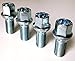 Produktbild Radschrauben, Aluminium, M14 x 1,5 Gewinde, 27 mm lang, Schulterradius, 17-mm-Sechskant, passend für VW, 4-teiliges Set