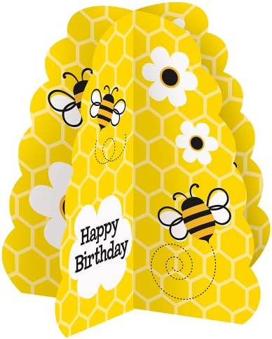 Busy Bees Birthday 3D Party Centrepiece, 14 ins