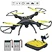 Price comparison product image Honor-Y Drone with Camera, 720P HD FPV Live Video RC Quadcopter Drone for Beginners, 2.4GHz 6-Axis Gyro RC Helicopter Drone for Kids/Adults (Yellow)