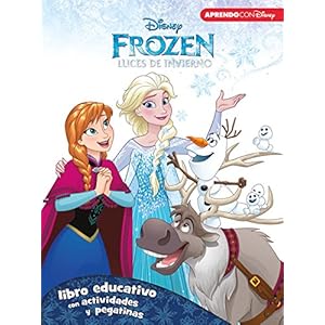 Frozen. Luces de invierno (Libro educativo Disney con actividades y pegatinas)