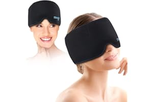 Newgo Pacchetto di ghiaccio per testa, per emicrania, impacco freddo caldo freddo per mal di testa, emicrania cronica, tensione, chemio, sollievo dallo stress, occhi gonfi e neri