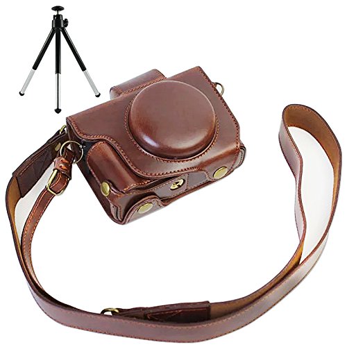 First2savvv XJD-G5X-HH10 brun fonc Qualit sup rieure PU cuir tui housse appareil photo num rique pour Canon PowerShot G5 X tr pied reviews First2savvv XJD-G5X-HH10 brun fonc Qualit sup rieure PU cuir tui housse appareil photo num rique pour Canon PowerShot G5 X tr pied