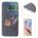 Produktbild CaseHome Samsung Galaxy S7 Edge TPU Silikongel Hülle Prämie Weich Ultra Dünnen TPU Abdeckung Stoßstange Gummi Mode Schönheit Muster Gedruckt Entwurf (Mit Frei Schirm-Schutz) Stoßfest Haut Schale Schutz Perfekte Passform für Samsung Galaxy S7 Edge-Eule Malerei