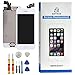 Produktbild Sintron OEM LCD Bildschirm Ersatz - Für iPhone 5 Weiß Komplett Montiert Einschließlich Originalteile Frontkamera, Näherungssensor, Hörmuschel Lautsprecher, LCD Bildschirm, Home Button + Werkzeug & Anleitungen (For iPhone 5, Fully Assembled-White)