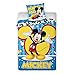 Produktbild Mickey Bettbezug 140 x 200 cm + Kissenbezug Bettwäsche 100% Baumwolle Wäsche Wendebettwäsche Disney