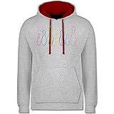 Der College Kapuzen-Pulli ist auch für Frauen und Männer mit großen Größen bzw. Übergrößen geeignet, da er auch in den Größen XXXL, XXXXL und XXXXXL erhältlich ist, für Jungen und Mädchen mit Größe 164 und 176 passen schon die Größen XS bzw. S gut