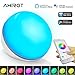 Produktbild Intelligente Tischlampe Kompatibel mit Amazon Alexa, Google Home Wifi kontrolliert durch Smartphone, LED Dimmable Ambient Nachtlicht Multicolor Farben ändern für Home Bedside Office