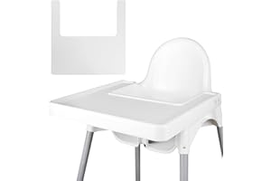 LOMGWUMY Set De Table Pour Chaise Haute IKEA - Durable - Propre Et Hygiénique - Convient Pour Les Enfants Et Les Bébés - Blanc