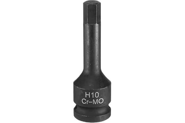 QUARKZMAN 10 mm sexkant slagnyckeluttag H10 1/2 tum CR-MO stål