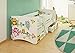 Produktbild BEST FOR KIDS KINDERBETT MIT RAUSFALLSCHUTZ MIT 2 SCHUBLADEN UND MIT 10 CM MATRATZE TÜV ZERTIFIZIERT SUPER AUSWAHL 2 GRÖßEN VIELE DESIGNS (90x180, Eulen)
