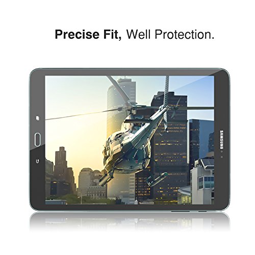 Samsung Galaxy Tab S3/Tab S2 9.7 Folie – MoKo Klar HD 9H Panzerglas Hartglas Displayschutzfolie Glas Displayschutz Display Schutzfolie Glasfolie Screen Protector für Samsung Tab S3 9.7 Zoll 2017, Tab S2 9.7 Zoll Tablet, Transparent - 2