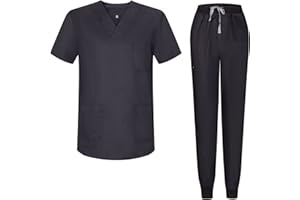 Misemiya - Ensemble Uniformes Unisexe Blouse - Uniforme Médical avec Haut et Pantalon 817-8316