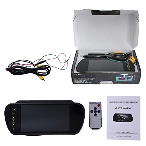 ROGUCI 7 Zoll Rückspiegel Monitor Außenspiegel Videogeräte für Kopfstützen Autozubehör Monitor-Zubehör Innenspiegel Rückspiegel,Spiegel Außenspiegelsets - 9