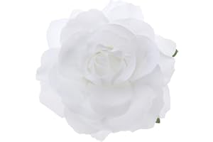 OSALADI Pinza de Pelo Floral Artificial Horquilla de Flor Rosa Grande Pasador de Novia Broche Elegante Alfileres Accesorios para Mujer Chica Nupcial