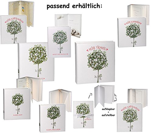 Leporello Mappe – “ mein besonderer Tag “ – zum Aufstellen / wie Bilderrahmen – Einkleben & Dekorieren – blanko – Portraitmappe – groß für bis zu 10 Bilder – Fotobuch / Photoalbum / Album – z.B. Taufe, Schulanfang, Kommunion, Konfirmation, Firmung, Jugendweihe u.v.m - 2