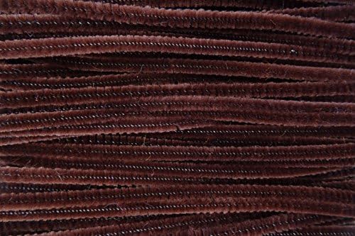 25 Or 50 Chenille Stems Craft Pipe Cleaners - Size 12" / 30cm - Colour Choice - Colour: Dark Brown