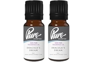Pure Scented 20ml Fragrance Oils - 2 x 10ml Suitable for Candles, Soaps, Slime, Diffusers, Cosmetics, Wax Melts, Designer (2 x 10ml, Dracula's Dream)