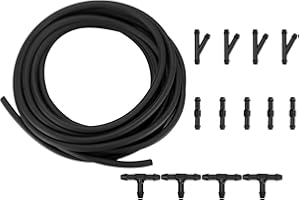 BAOSROY Juego de Manguera Limpiaparabrisas Coche,Juego Reparación Manguera Agua para Limpiaparabrisas Universal,Manguera Limpiaparabrisas Coche,Manguera Rociadores,con 13pcs Conector Manguera
