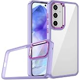 Nevarium Samsung Galaxy A35 Kılıf Renkli Kenar Arkası Şeffaf Flora Silikon Kılıf