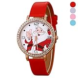 Junjie Dame Armbanduhr Männer Herren Fitness Frauen Vogue Tischuhr Smartwatch Älteres Spiegel Uhr Schnee Haus Lederband Uhren Edelstahl Armband Sport Holz Uhr minimalistischen Uhr Hakenschnalle