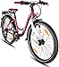 Produktbild Prometheus Kinderfahrrad 24 Zoll Jungen Mädchen Alu Fahrrad Lila Rosa ab 8 Jahre mit 21-Gang Gangschaltung - 24zoll BMX Modell 2019