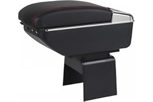 SZSS-CAR Accoudoir de voiture, compatible avec Peugeot 307 /pour Citroen Elysee 2003~2009 2010 2011 2012 2013 2014,boite de rangement centrale en cuir, pièce automobile intérieure