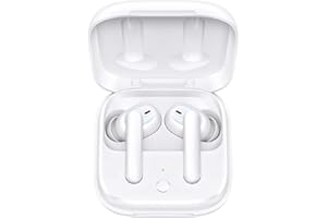 OPPO Enco W51 Blanc Ecouteurs Bluetooth Sans Fil - Réduction Active du Bruit - Recharge à induction