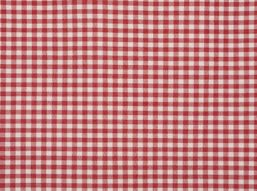 Linder 0163 /6/501 Paar Landhausgardinen, kariert, 75 x 160 cm, Rot - 2