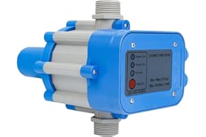 EJOYOUS Interruptor de presión de agua automático, 10 bares Controlador automático para bomba doméstica control electrónico de la bomba para el hoga Presostato para riego de jardín bomba sumergible