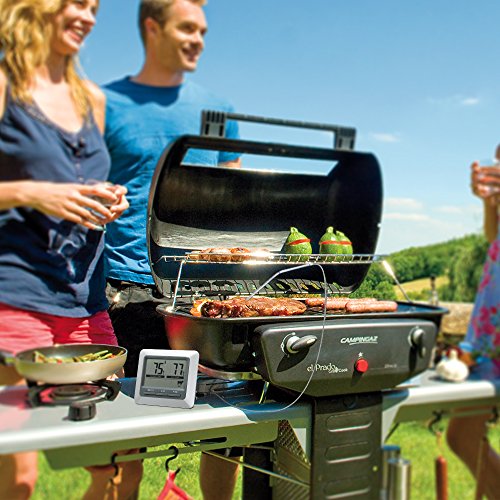 Habor Grillthermometer, Ofenthermometer, Bratenthermometer, Barbecue Grill Thermometer, digital Thermometer mit großen LCD Display, lange 304 Edelstahl Probe für Garten Grillen, Backen, Ofen, Kochen, Steak usw. - 8