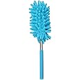 S & S PRODUCTS 1x Feather Duster With Extendable Pole Microfiber Washable Head Dust Cleaning Brush Fluffy Soft Blind Dust Remover For Home Office And Kitchen