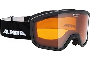 ALPINA SCARABEO S - Beschlagfreie, Extrem Robuste & Bruchsichere OTG Skibrille Mit 100% UV-Schutz Für Erwachsene