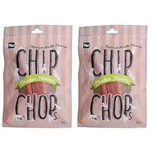 Chip Chops Chicken Tenders Slice, Dog Treat, 70g, Optimum Health Formula (Pack of 2)