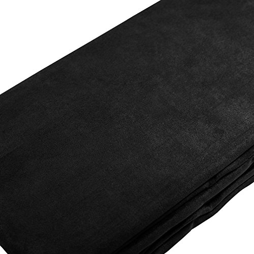 Beautissu® Romantica Decke 210x280cm in Wildleder-Optik als Sofa-Überwurf Tagesdecke Plaid in Schwarz - 