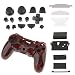 Produktbild SunniMix Chrom Voll Ersatz Gehäuse Schutz Hülle Chromplattierung Shell Case Controller Skin und Erstaz Tasten Mod Kit für PS4 Spielecontroller - Rot
