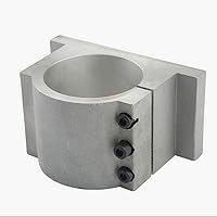 Almencla CNC Graviermaschine Spindelhalter Halter, aus Aluminium - Silber, 65mm