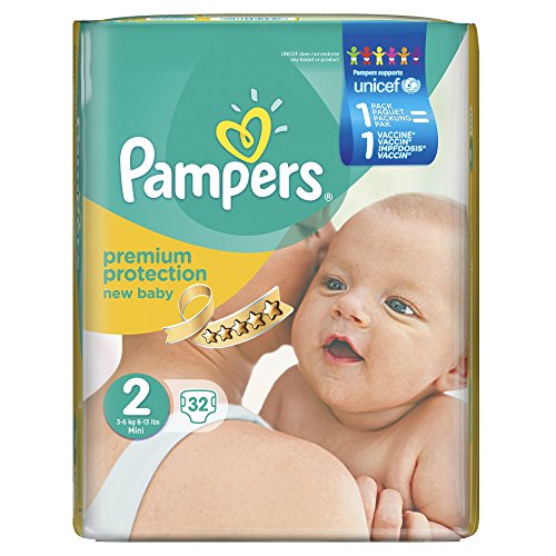 Pampers New Baby Nappies (Pack of 32)