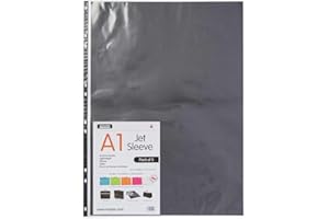 Artcare 15402001 85 x 0.1 x 60centimeter A1 Synthetic Material Jet Sleeve, Pack of 5, Clear