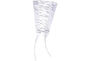 Hoseirty 3Pcs DIY Women's Black Wedding Dress Loops Adjustable Fit Satin Corset Back Kit Set Lace up for Formal Prom Dress 16inch